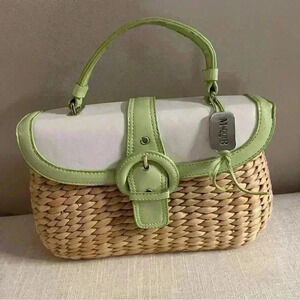 Maggie B handbag Y2K Green Wicker handbag